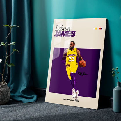 Flex Designs Metal Poster Lebron James NBA FlexM 24 x 36" Home Goods - Sports  Metal Poster