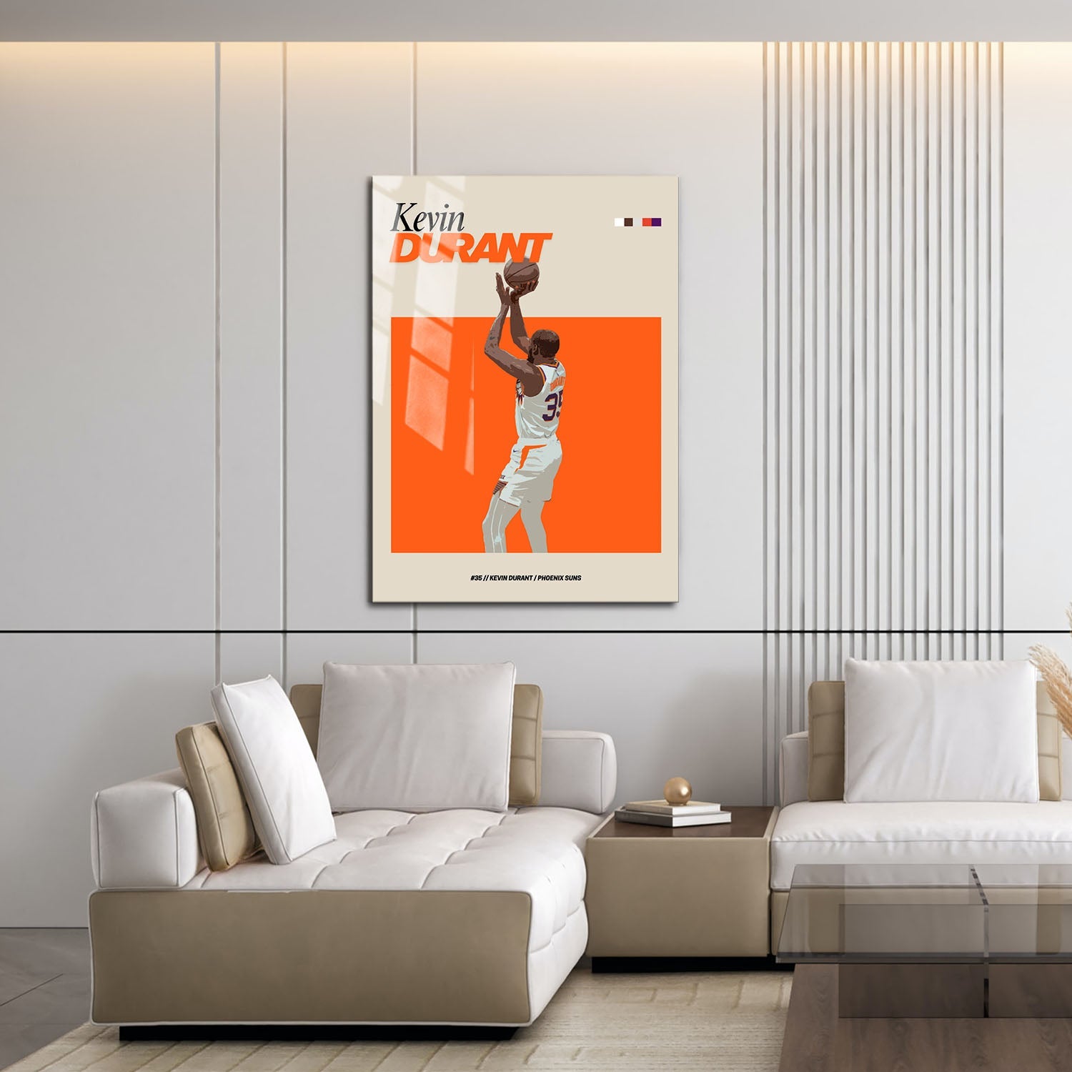 Flex Designs Metal Poster Kevin Durant NBA FlexM 16 x 24" Home Goods - Sports  Metal Poster