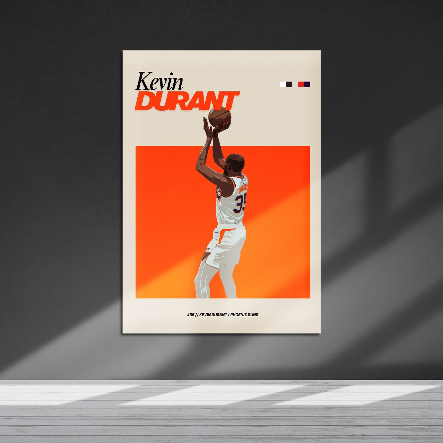 Flex Designs Metal Poster Kevin Durant NBA FlexM 5 x 7" Home Goods - Sports  Metal Poster