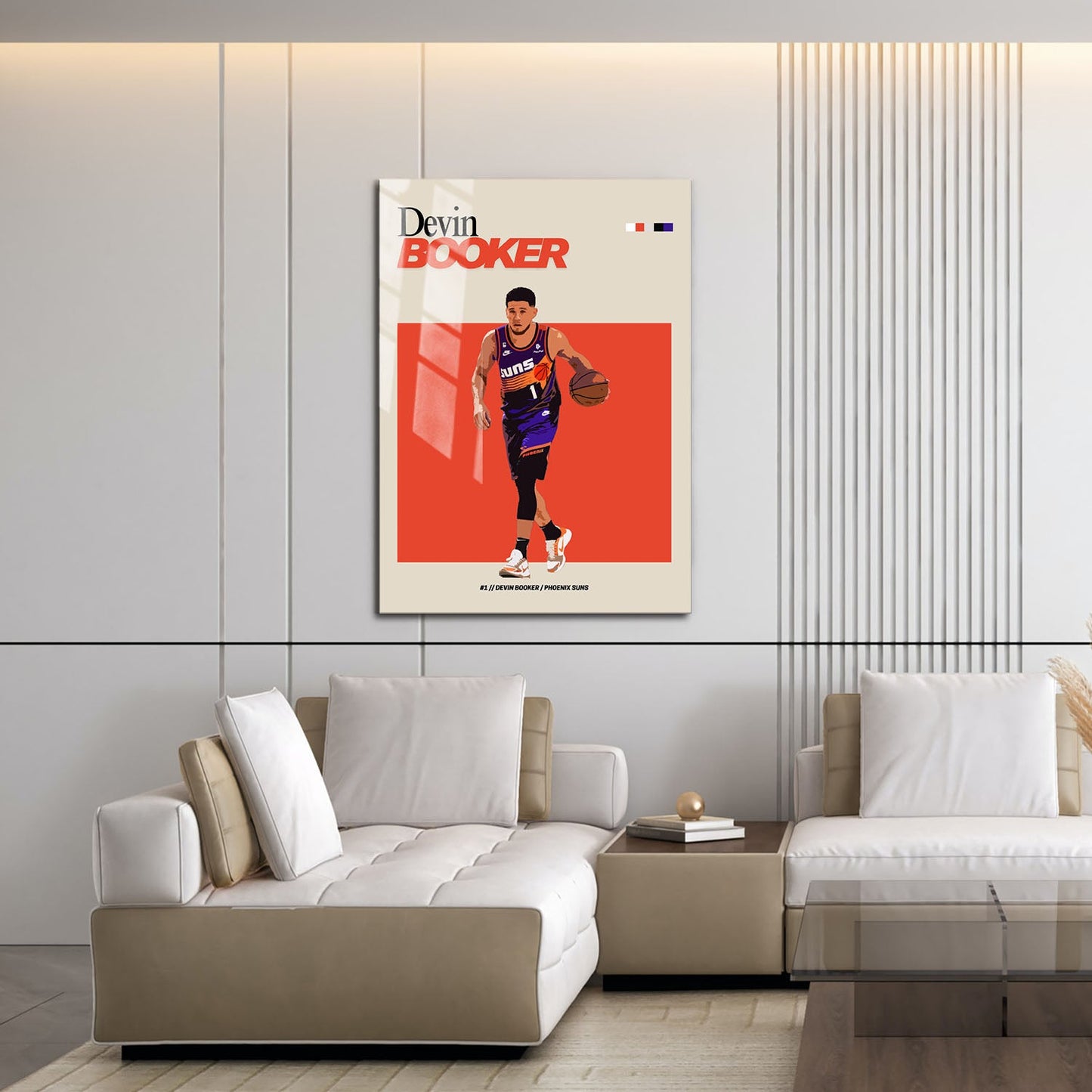 Flex Designs Metal Poster Devin Booker NBA FlexM 16 x 24" Home Goods - Sports  Metal Poster