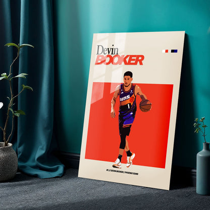Flex Designs Metal Poster Devin Booker NBA FlexM 24 x 36" Home Goods - Sports  Metal Poster