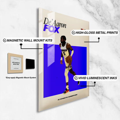 Flex Designs Metal Poster De'Aaron Fox NBA FlexM 16 x 24" Home Goods - Sports  Metal Poster