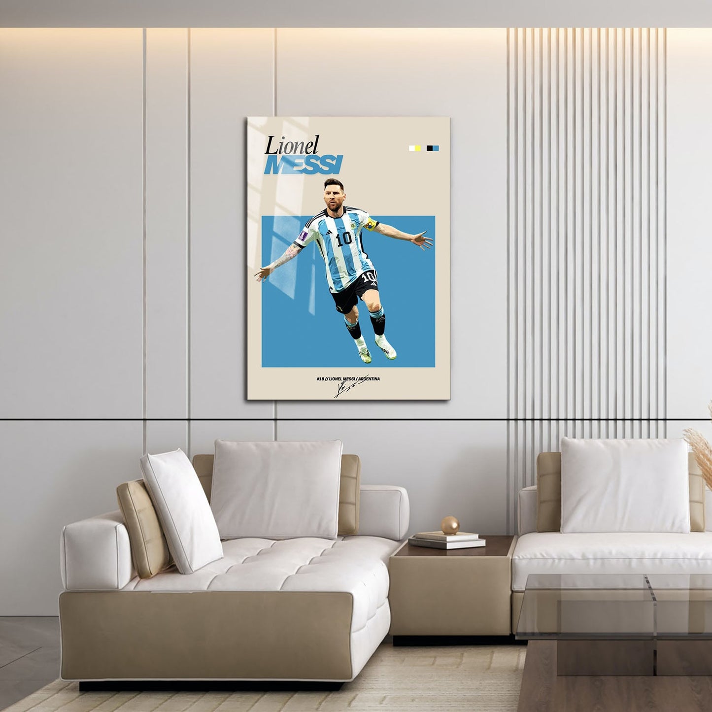 Flex Designs Metal Poster Lionel Messi FlexM 16 x 24" Home Goods - Sports  Metal Poster