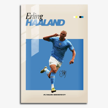 Flex Designs Metal Poster Erling Haaland FlexM 11 x 17" Home Goods - Sports  Metal Poster