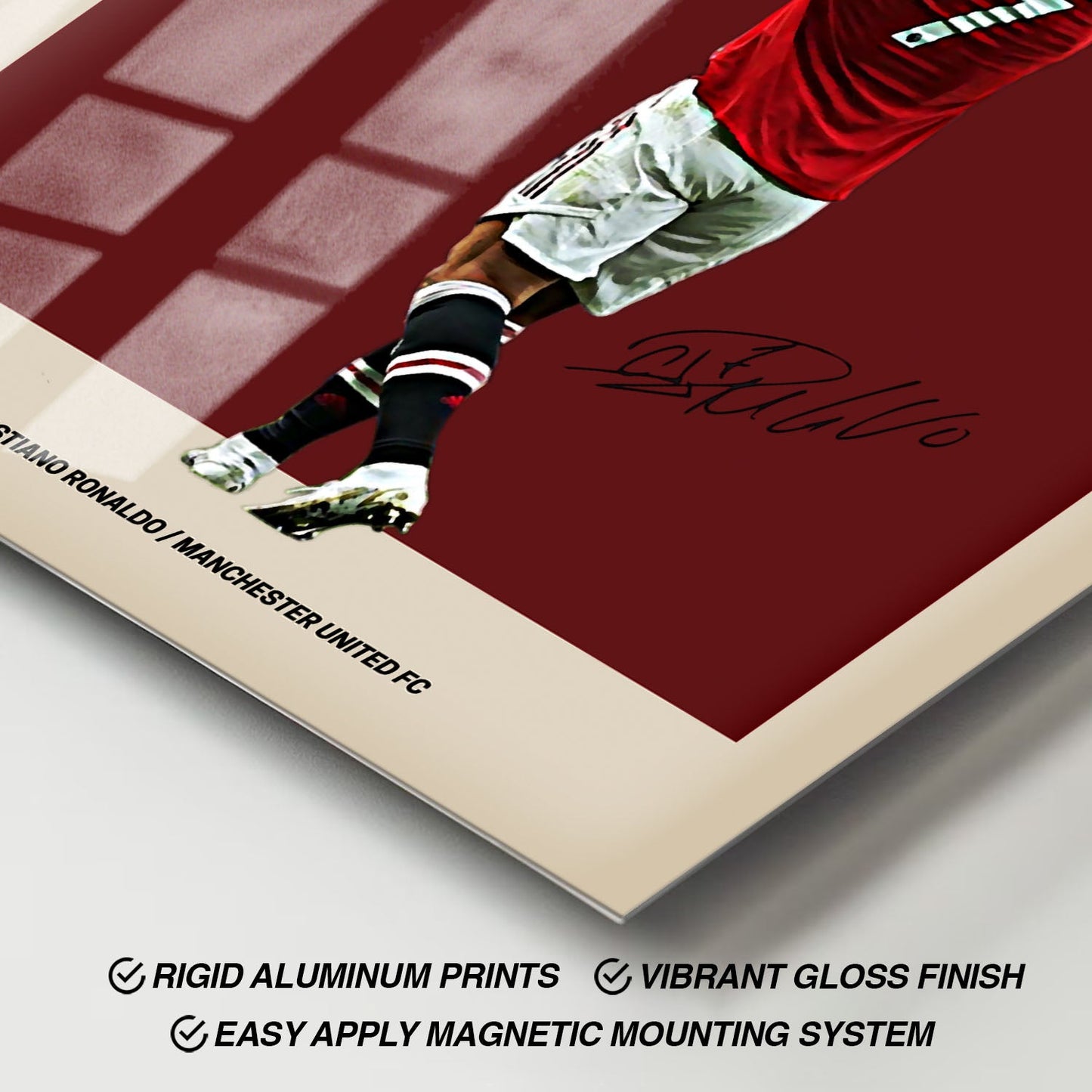 Flex Designs Metal Poster Cristiano Ronaldo FlexM 11 x 17" Home Goods - Sports  Metal Poster