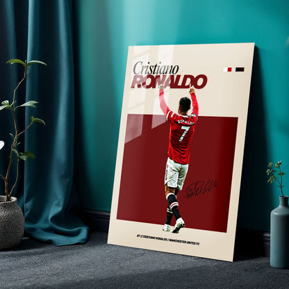 Flex Designs Metal Poster Cristiano Ronaldo FlexM 24 x 36" Home Goods - Sports  Metal Poster