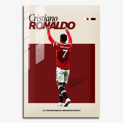 Flex Designs Metal Poster Cristiano Ronaldo FlexM 11 x 17" Home Goods - Sports  Metal Poster