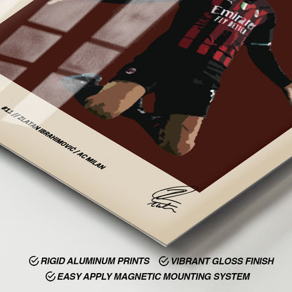 Flex Designs Metal Poster Zlatan Ibrahimovic FlexM 11 x 17" Home Goods - Sports  Metal Poster