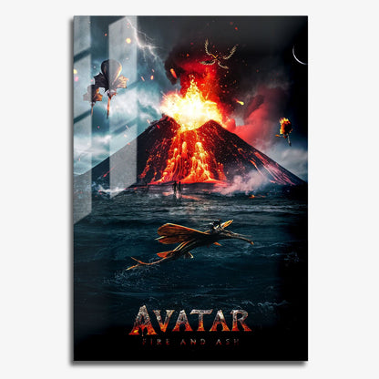 Flex Designs Metal Poster Avatar Fire and Ash Alternate 11 x 17" Home Goods - Movie 2025 Movie Metal Poster