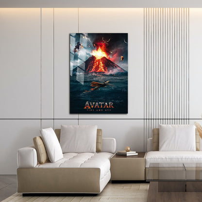 Flex Designs Metal Poster Avatar Fire and Ash Alternate 16 x 24" Home Goods - Movie 2025 Movie Metal Poster