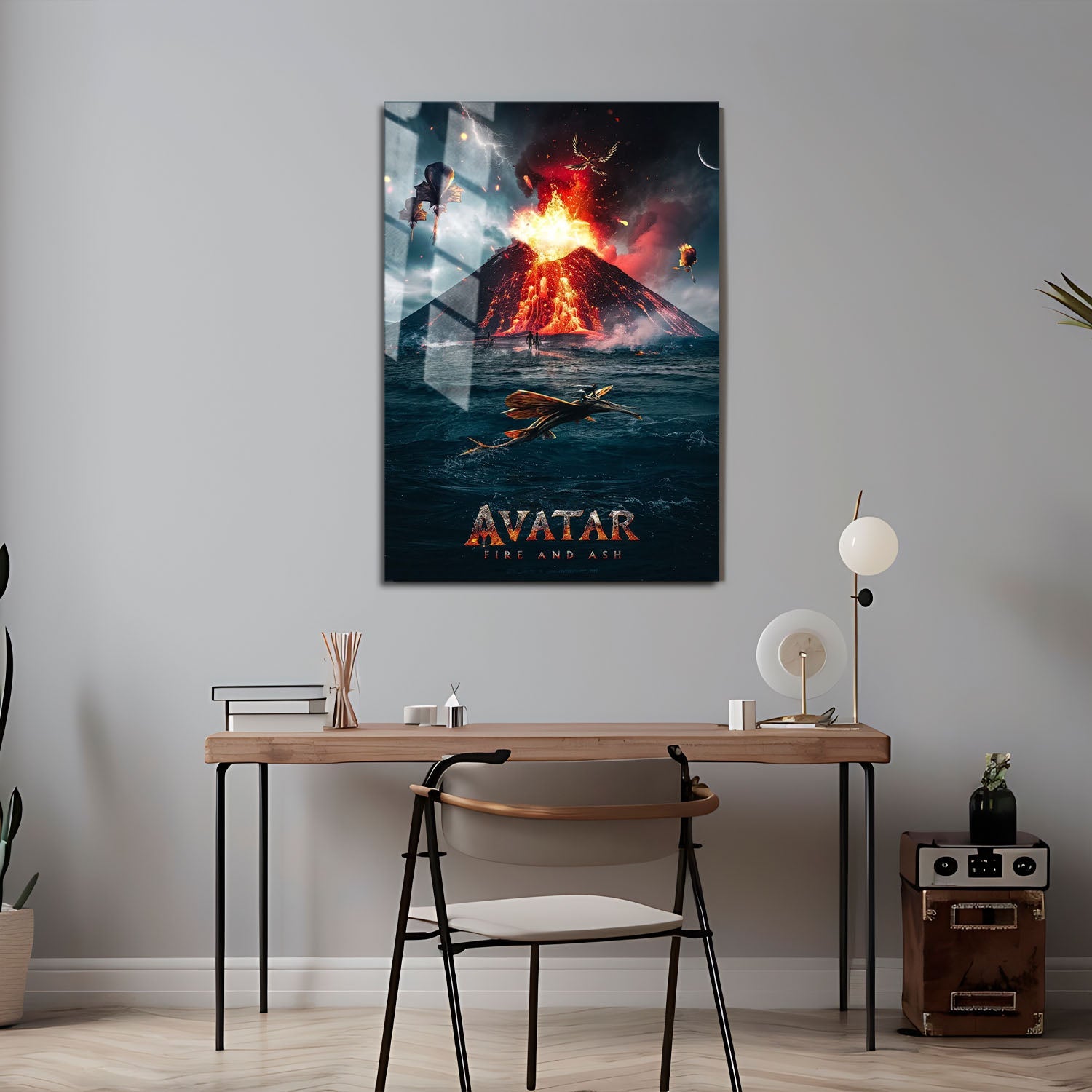 Flex Designs Metal Poster Avatar Fire and Ash Alternate 5 x 7" Home Goods - Movie 2025 Movie Metal Poster