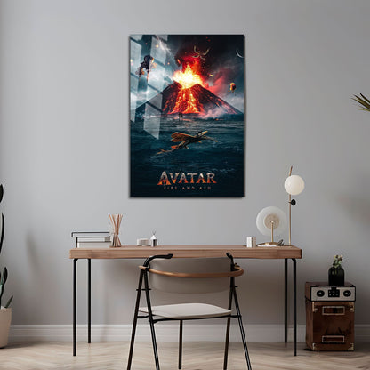 Flex Designs Metal Poster Avatar Fire and Ash Alternate 5 x 7" Home Goods - Movie 2025 Movie Metal Poster