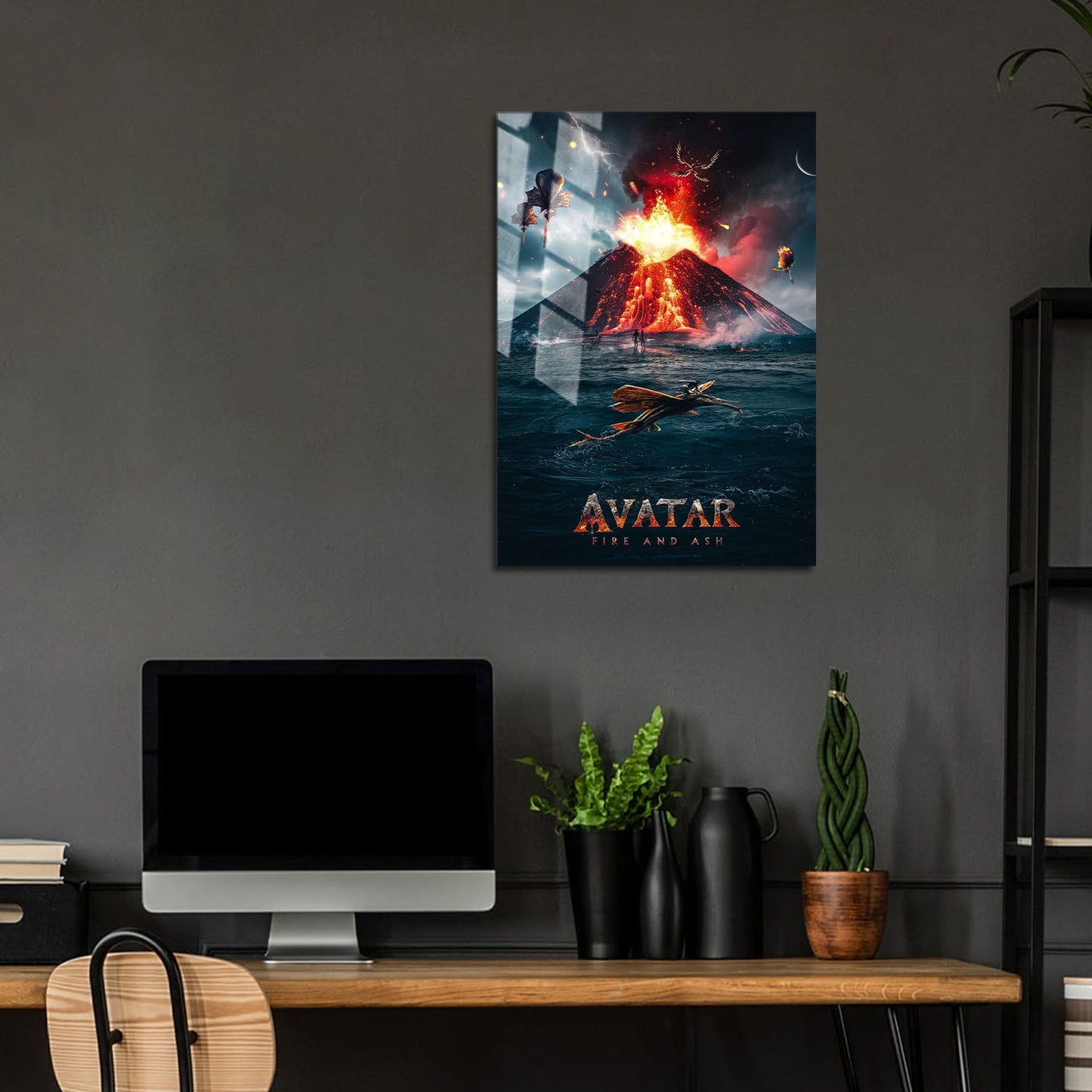 Flex Designs Metal Poster Avatar Fire and Ash Alternate 24 x 36" Home Goods - Movie 2025 Movie Metal Poster