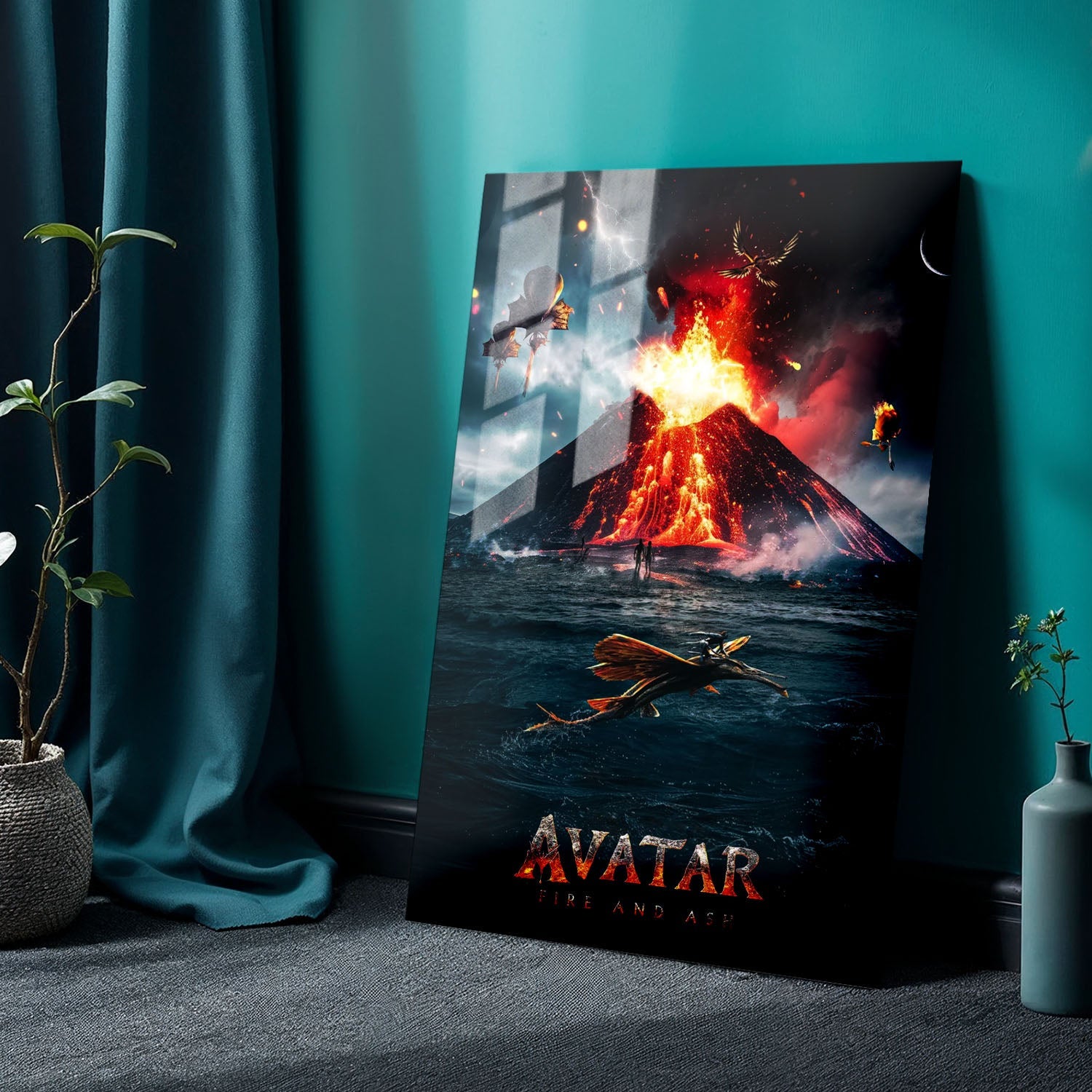Flex Designs Metal Poster Avatar Fire and Ash Alternate 24 x 36" Home Goods - Movie 2025 Movie Metal Poster