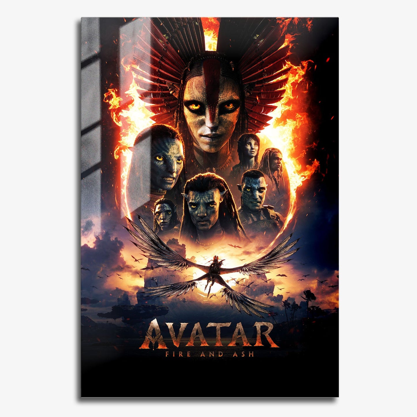 Flex Designs Metal Poster Avatar Fire and Ash Cinematic 11 x 17" Home Goods - Movie 2025 Movie Metal Poster