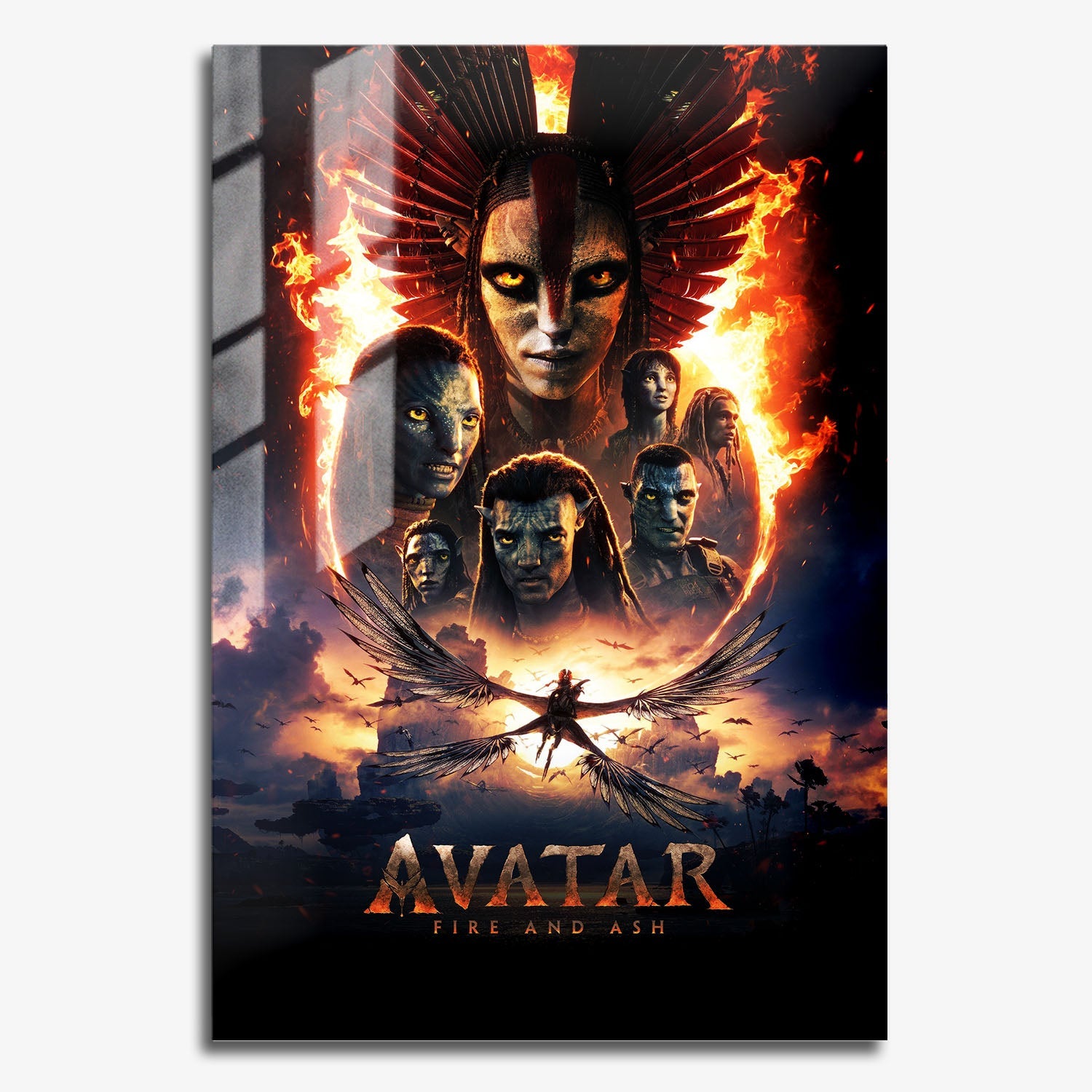 Flex Designs Metal Poster Avatar Fire and Ash Cinematic 11 x 17" Home Goods - Movie 2025 Movie Metal Poster