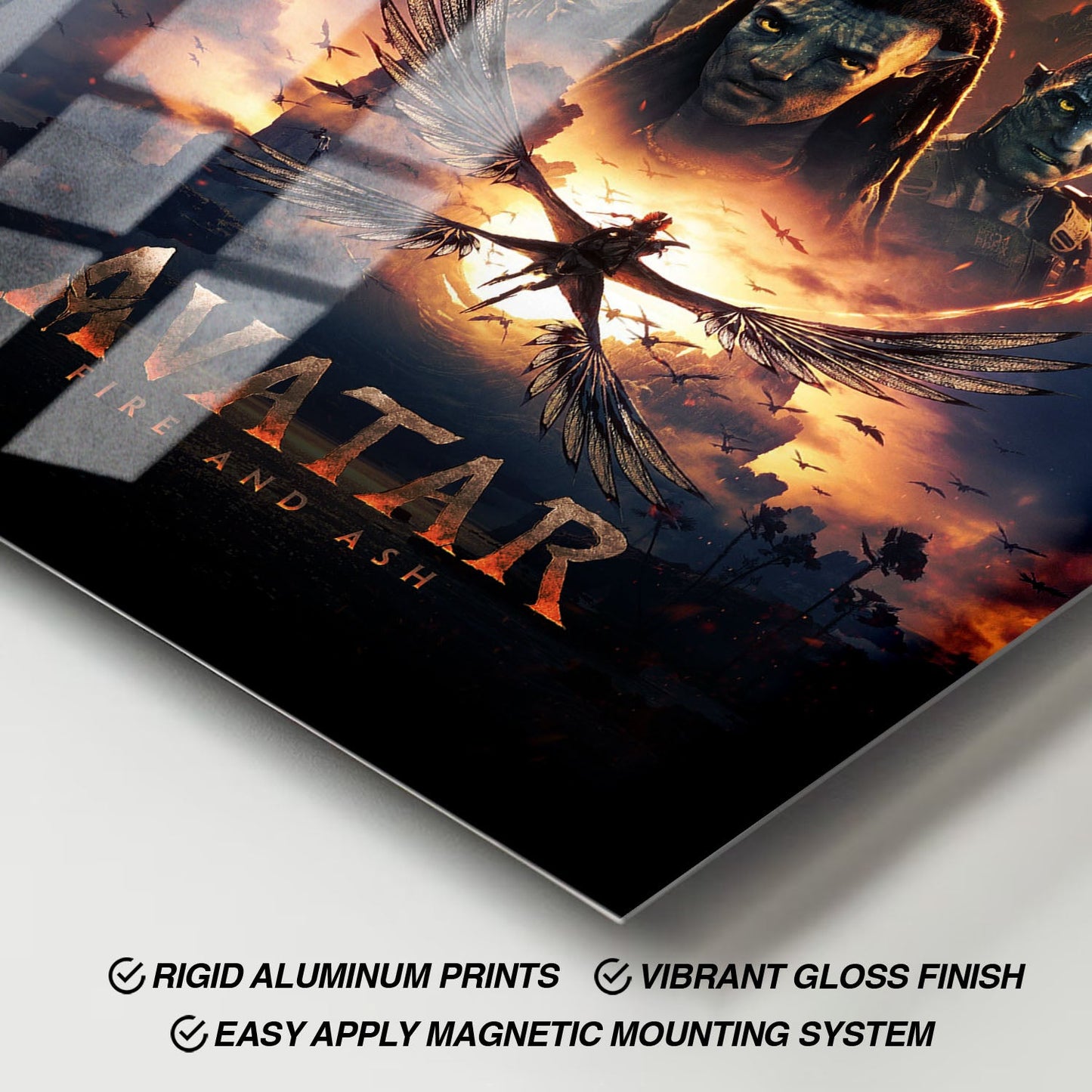 Flex Designs Metal Poster Avatar Fire and Ash Cinematic 11 x 17" Home Goods - Movie 2025 Movie Metal Poster