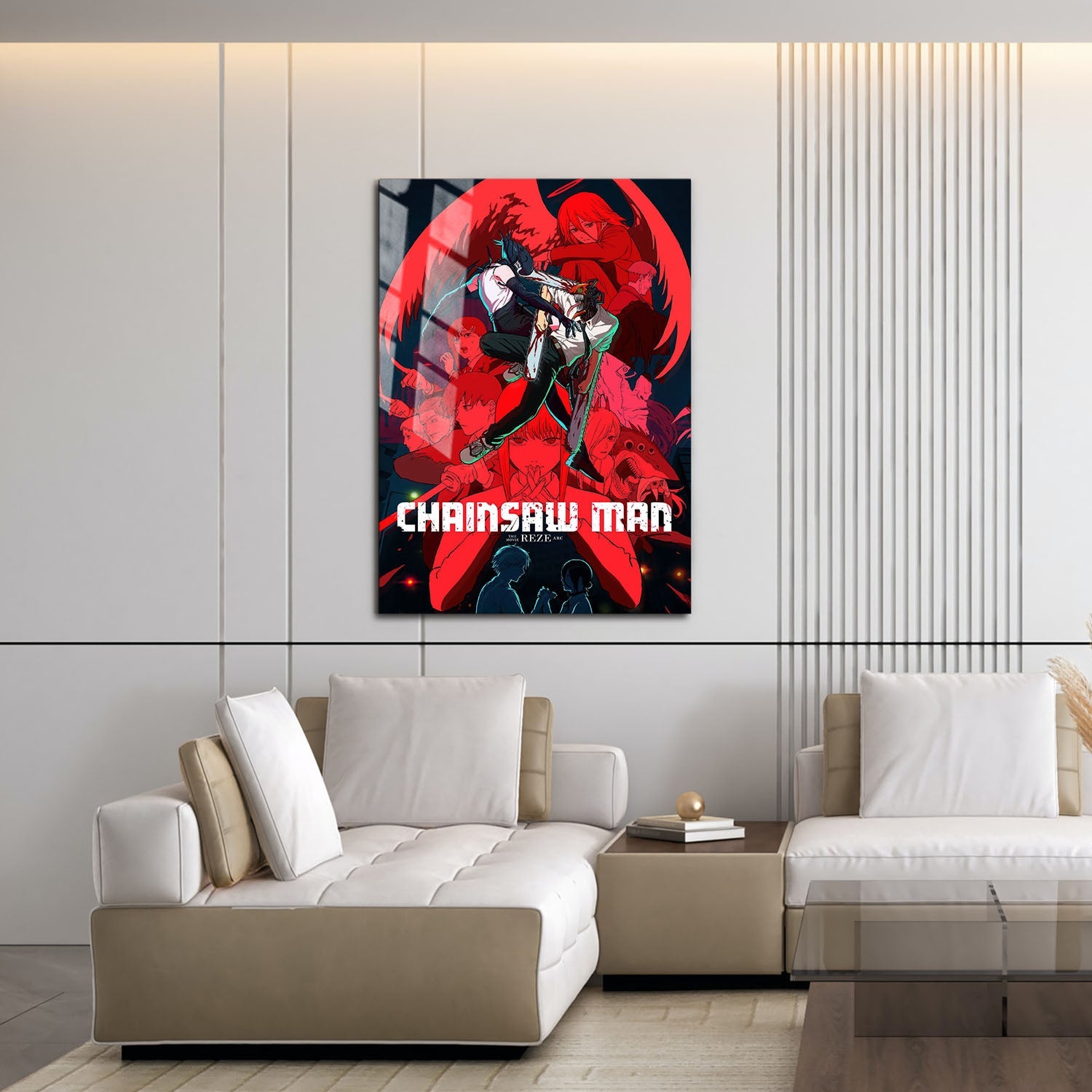 Flex Designs Metal Poster Chainsaw Man Reze Arc 16 x 24" Home Goods - Movie 2025 Movie Metal Poster
