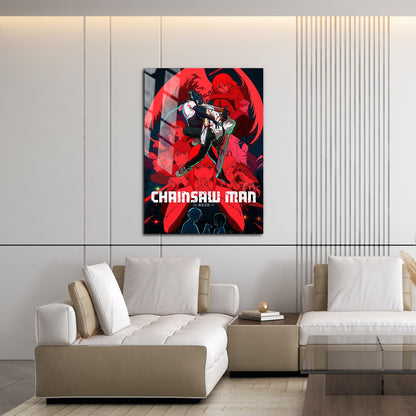 Flex Designs Metal Poster Chainsaw Man Reze Arc 16 x 24" Home Goods - Movie 2025 Movie Metal Poster