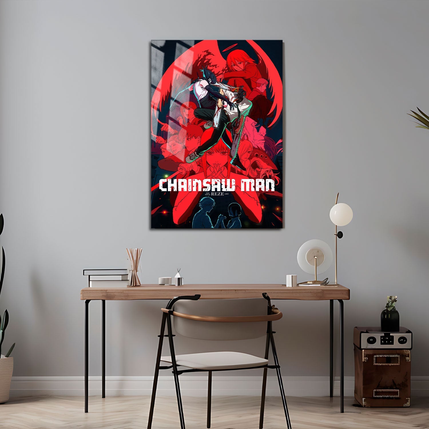 Flex Designs Metal Poster Chainsaw Man Reze Arc 5 x 7" Home Goods - Movie 2025 Movie Metal Poster