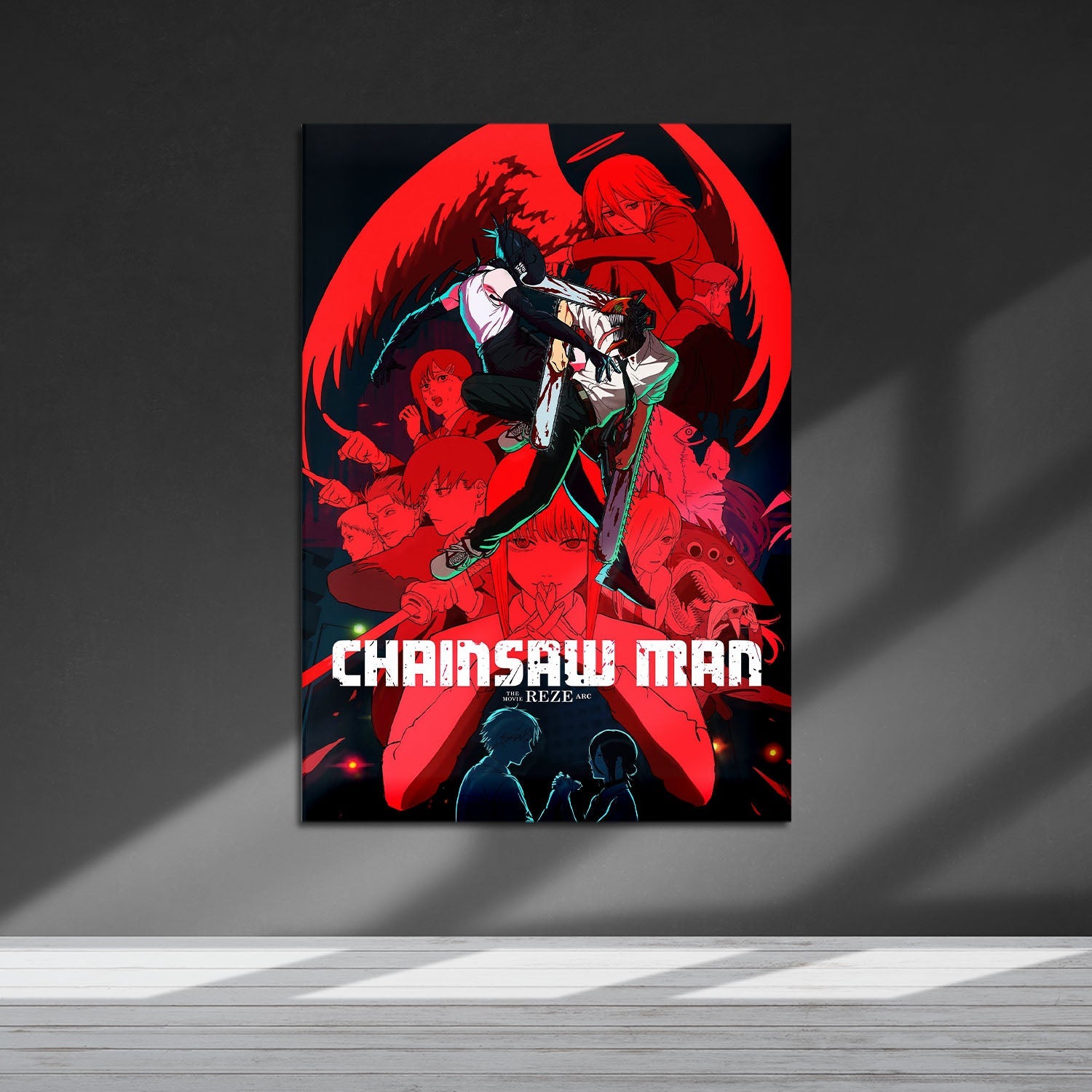 Flex Designs Metal Poster Chainsaw Man Reze Arc 5 x 7" Home Goods - Movie 2025 Movie Metal Poster