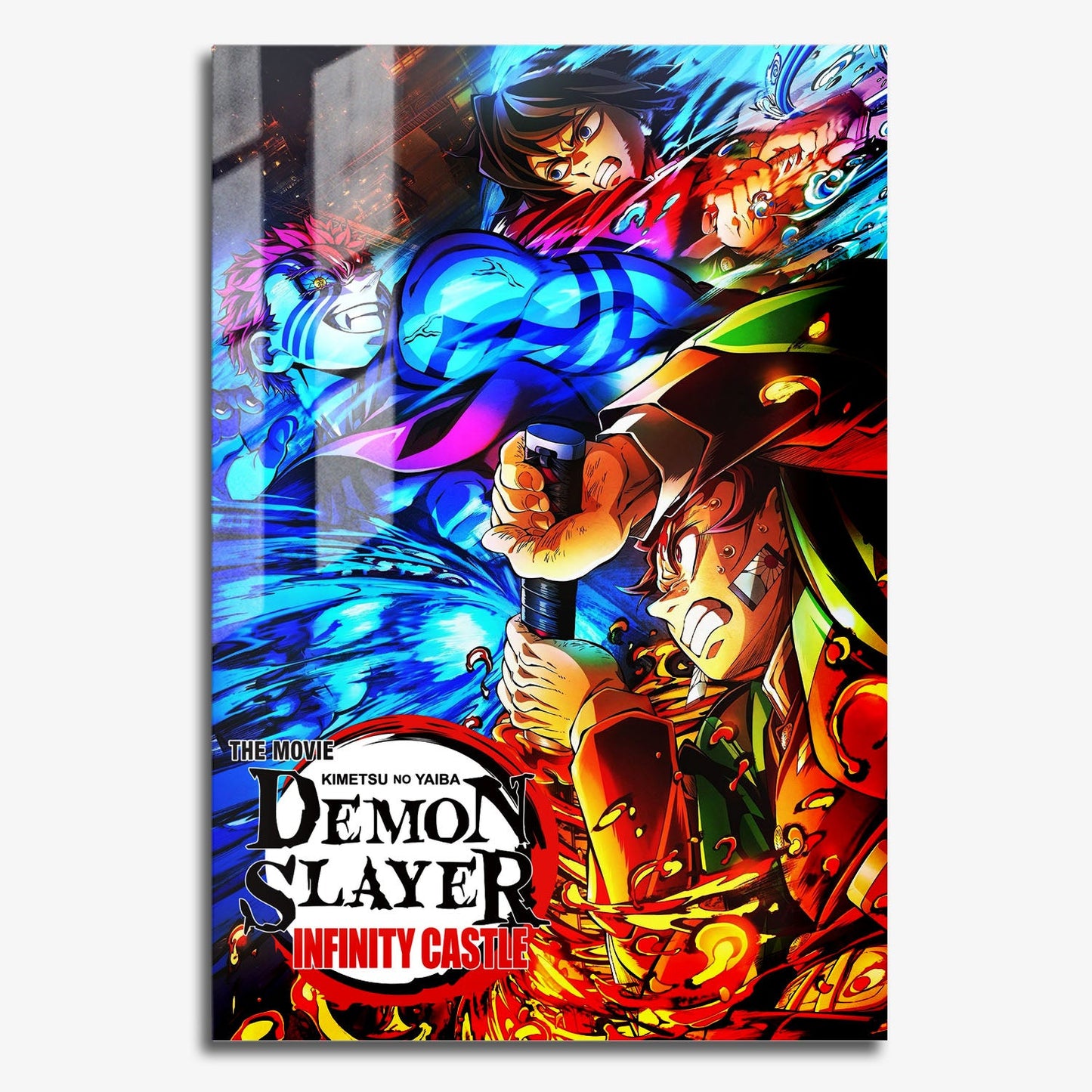 Flex Designs Metal Poster Demon Slayer Infinity Castle 11 x 17" Home Goods - Movie 2025 Movie Metal Poster