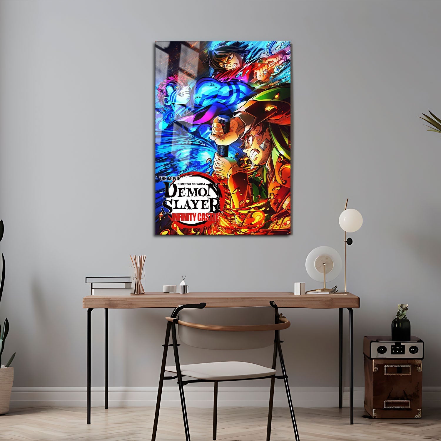 Flex Designs Metal Poster Demon Slayer Infinity Castle 5 x 7" Home Goods - Movie 2025 Movie Metal Poster