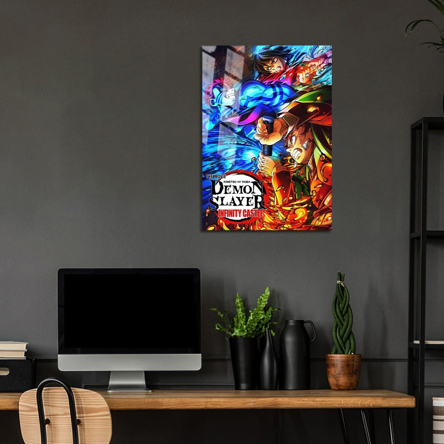 Flex Designs Metal Poster Demon Slayer Infinity Castle 24 x 36" Home Goods - Movie 2025 Movie Metal Poster