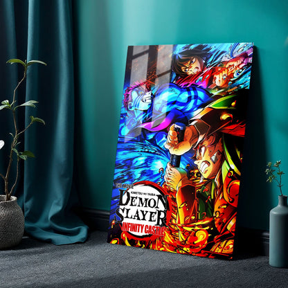 Flex Designs Metal Poster Demon Slayer Infinity Castle 24 x 36" Home Goods - Movie 2025 Movie Metal Poster