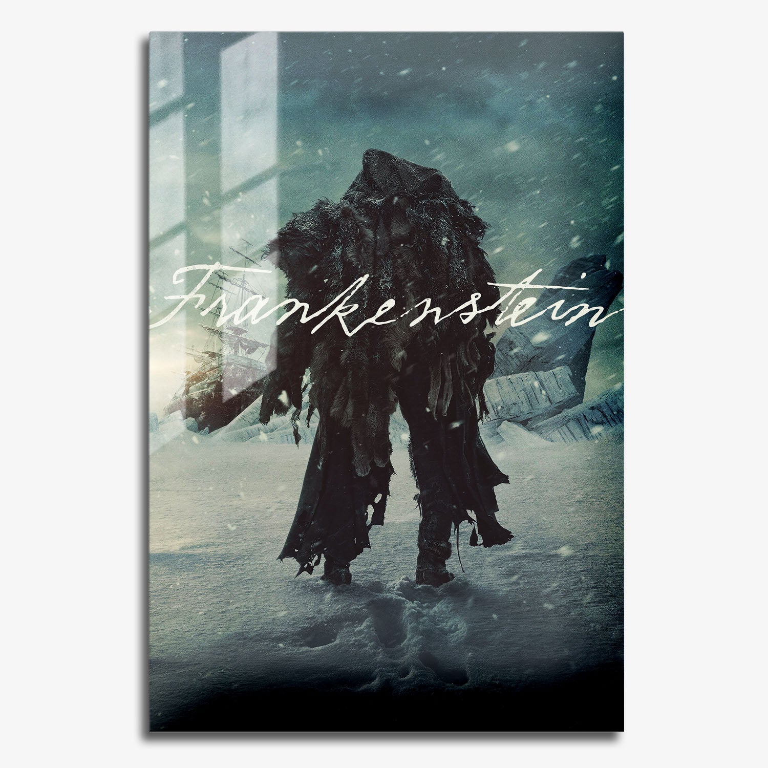 Flex Designs Metal Poster Frankenstein Theatrical 11 x 17" Home Goods - Movie 2025 Movie Metal Poster