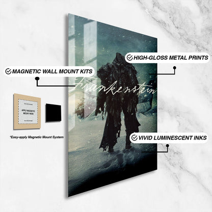 Flex Designs Metal Poster Frankenstein Theatrical 16 x 24" Home Goods - Movie 2025 Movie Metal Poster