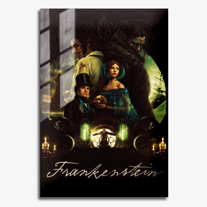 Flex Designs Metal Poster Frankenstein 11 x 17" Home Goods - Movie 2025 Movie Metal Poster