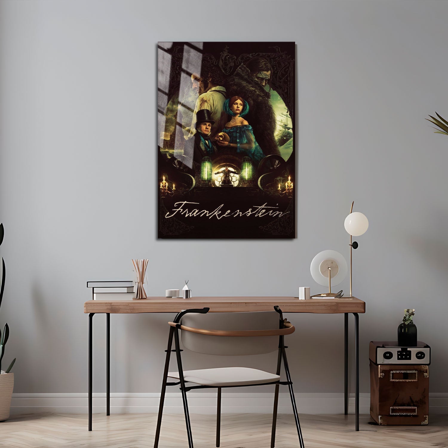 Flex Designs Metal Poster Frankenstein 5 x 7" Home Goods - Movie 2025 Movie Metal Poster