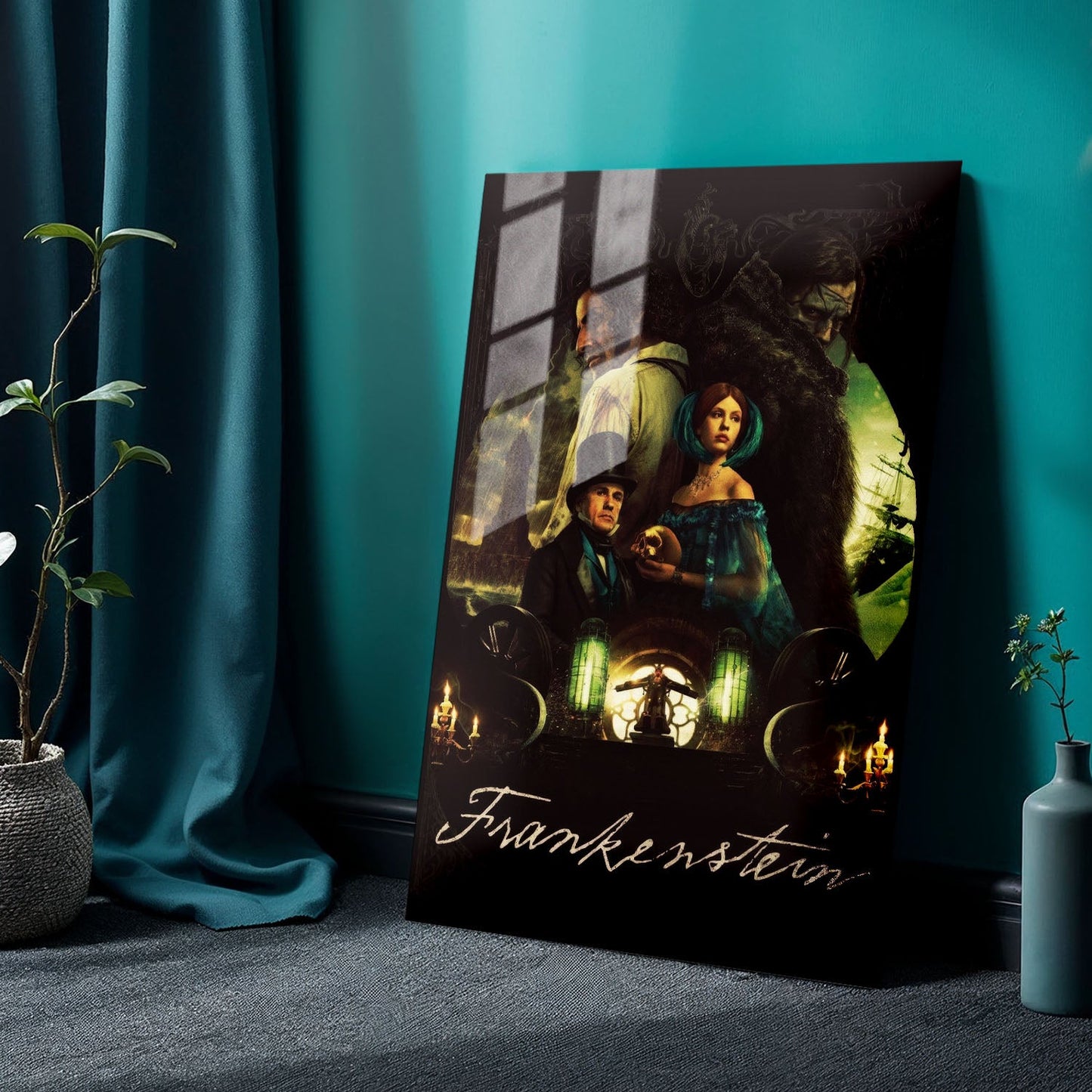 Flex Designs Metal Poster Frankenstein 24 x 36" Home Goods - Movie 2025 Movie Metal Poster
