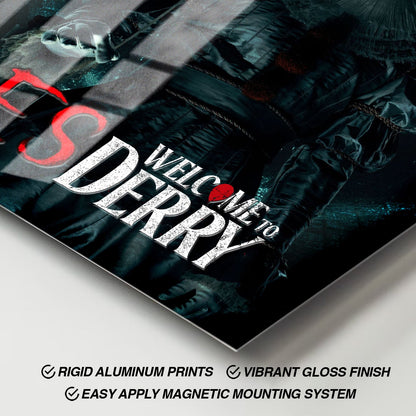 Flex Designs Metal Poster IT Welcome to Derry 11 x 17" Home Goods - TV Show 2025 TV Show Metal Poster