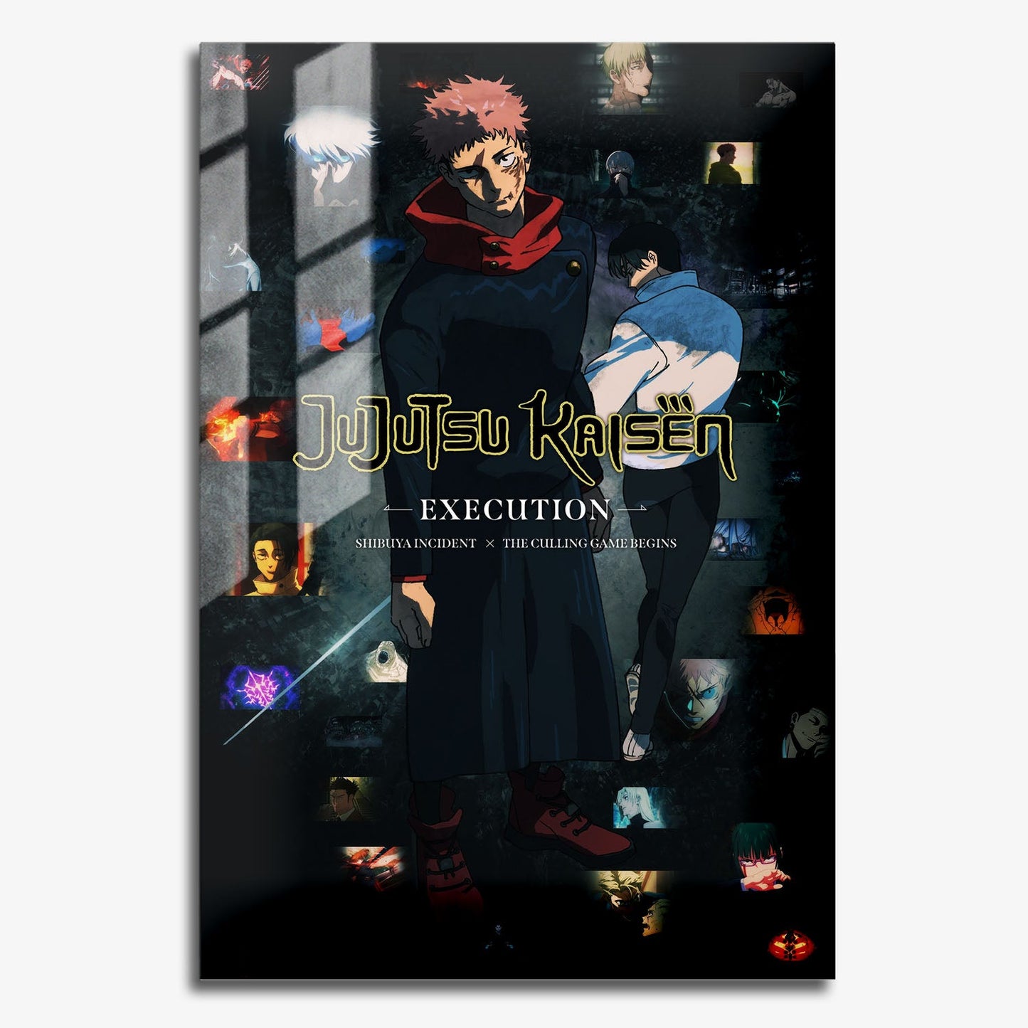 Flex Designs Metal Poster Jujutsu Kaisen Execution 11 x 17" Home Goods - Movie 2025 Movie Metal Poster