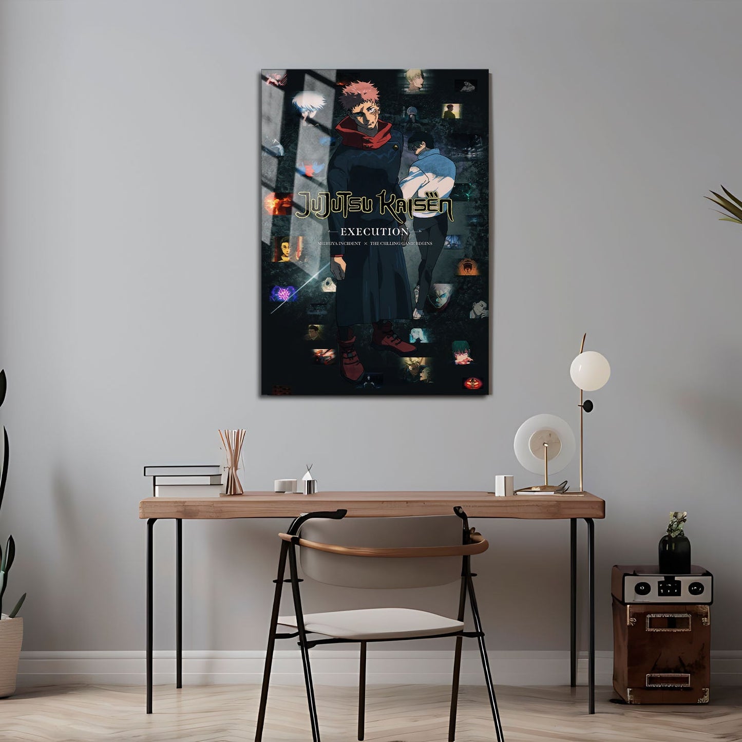 Flex Designs Metal Poster Jujutsu Kaisen Execution 5 x 7" Home Goods - Movie 2025 Movie Metal Poster