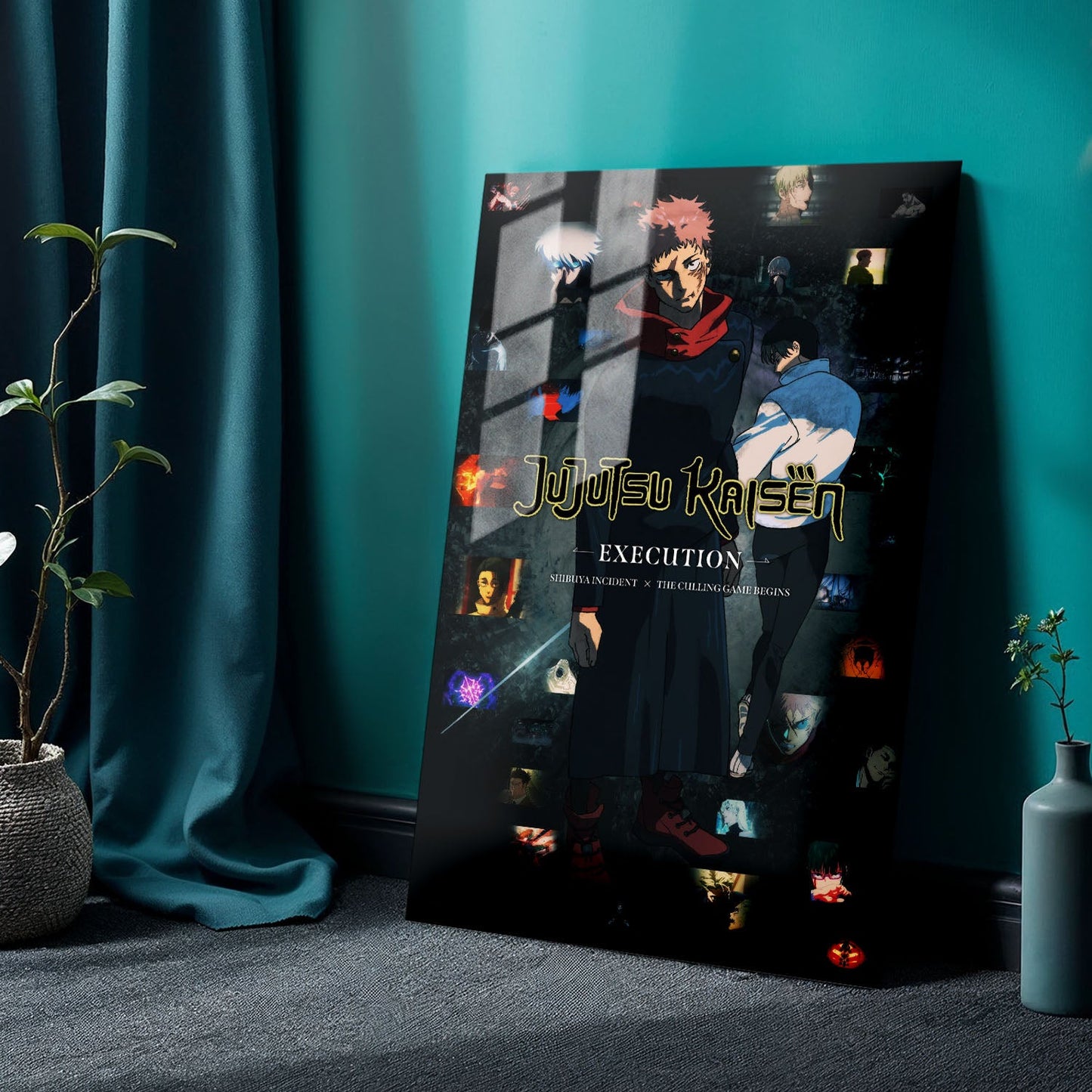 Flex Designs Metal Poster Jujutsu Kaisen Execution 24 x 36" Home Goods - Movie 2025 Movie Metal Poster