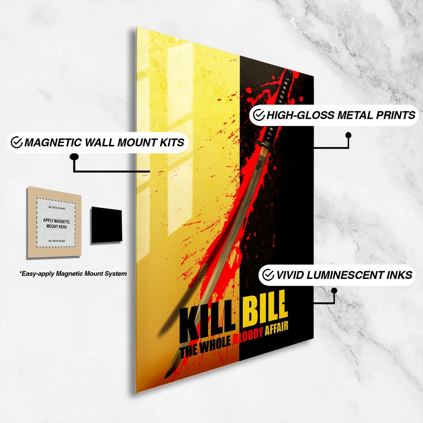 Flex Designs Metal Poster Kill Bill The Whole Bloody Affair Alternate 16 x 24" Home Goods - Movie 2011 Movie Metal Poster