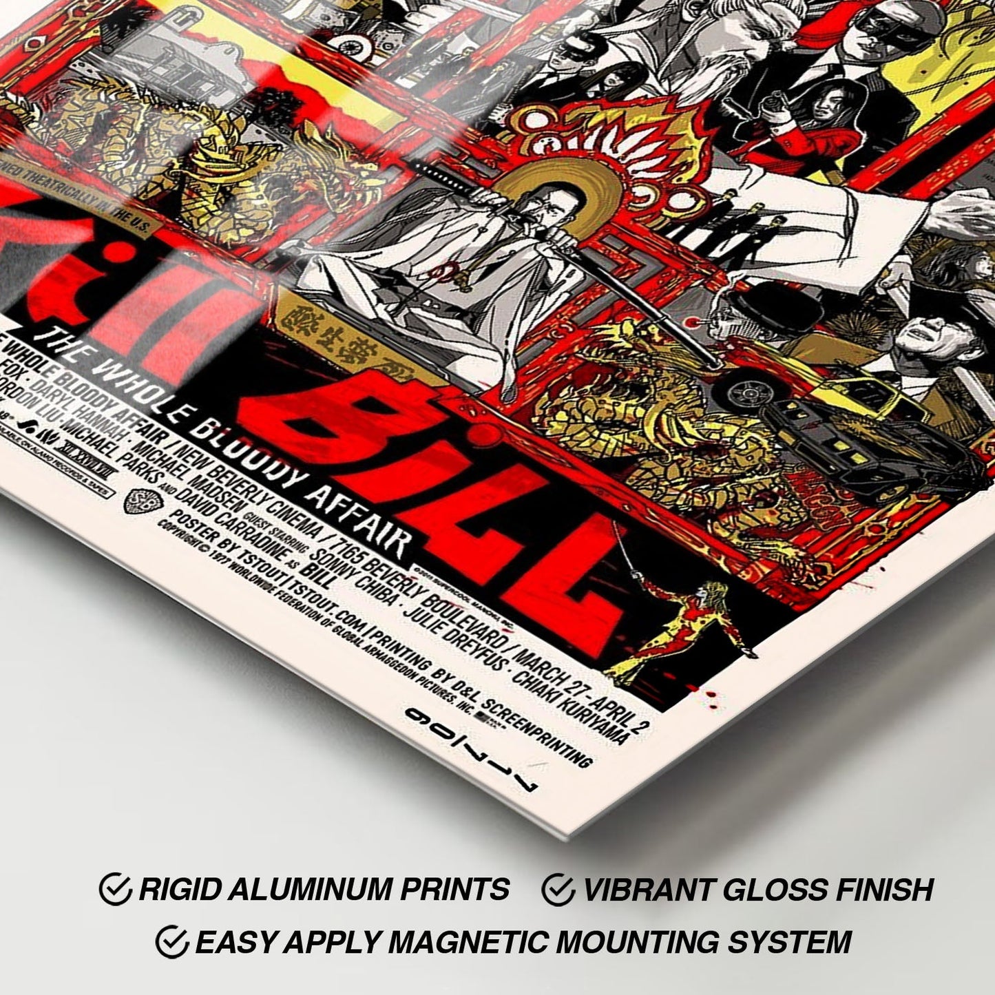 Flex Designs Metal Poster Kill Bill The Whole Bloody Affair Key Art 11 x 17" Home Goods - Movie 2011 Movie Metal Poster