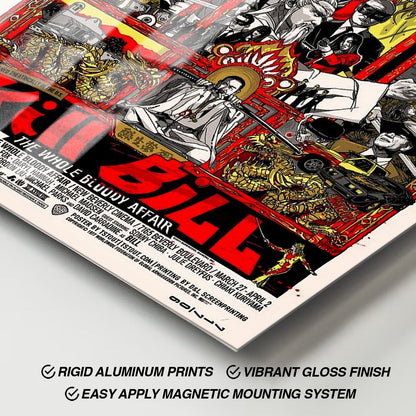 Flex Designs Metal Poster Kill Bill The Whole Bloody Affair Key Art 11 x 17" Home Goods - Movie 2011 Movie Metal Poster