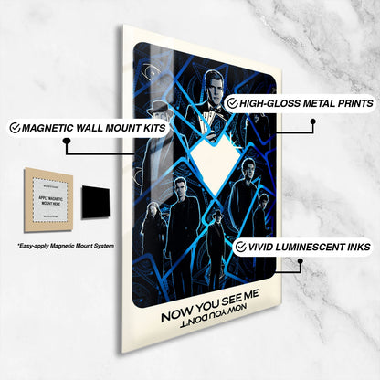 Flex Designs Metal Poster Now You See Me Now You Don't Theatrical 16 x 24" Home Goods - Movie 2025 Movie Metal Poster