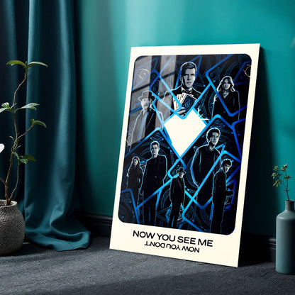 Flex Designs Metal Poster Now You See Me Now You Don't Theatrical 24 x 36" Home Goods - Movie 2025 Movie Metal Poster