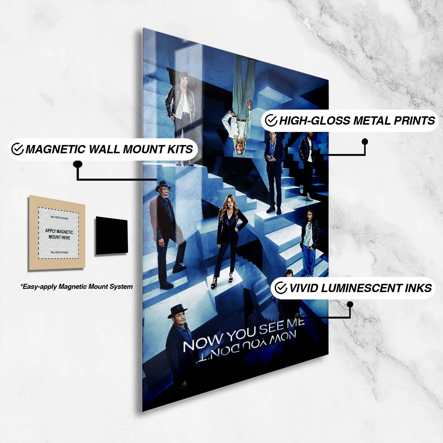 Flex Designs Metal Poster Now You See Me Now You Don't 16 x 24" Home Goods - Movie 2025 Movie Metal Poster