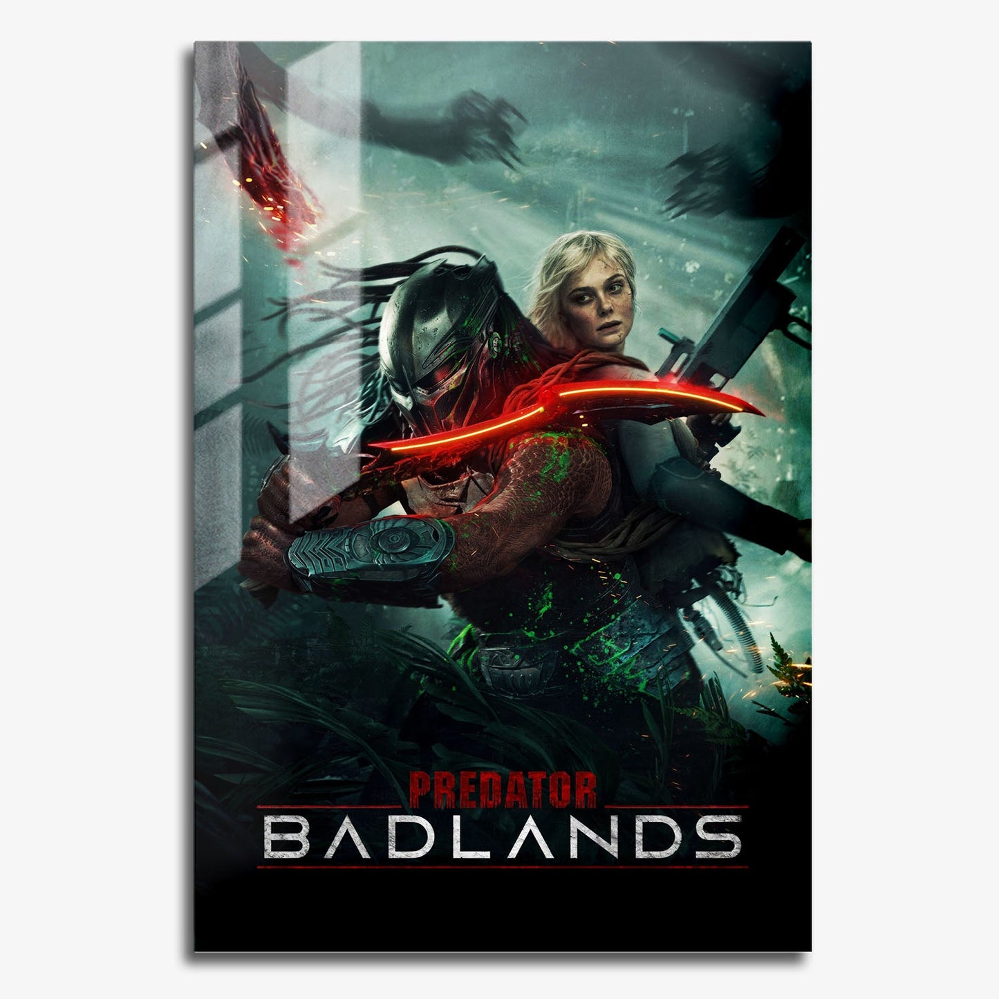 Flex Designs Metal Poster Predator Badlands Alternate 11 x 17" Home Goods - Movie 2025 Movie Metal Poster