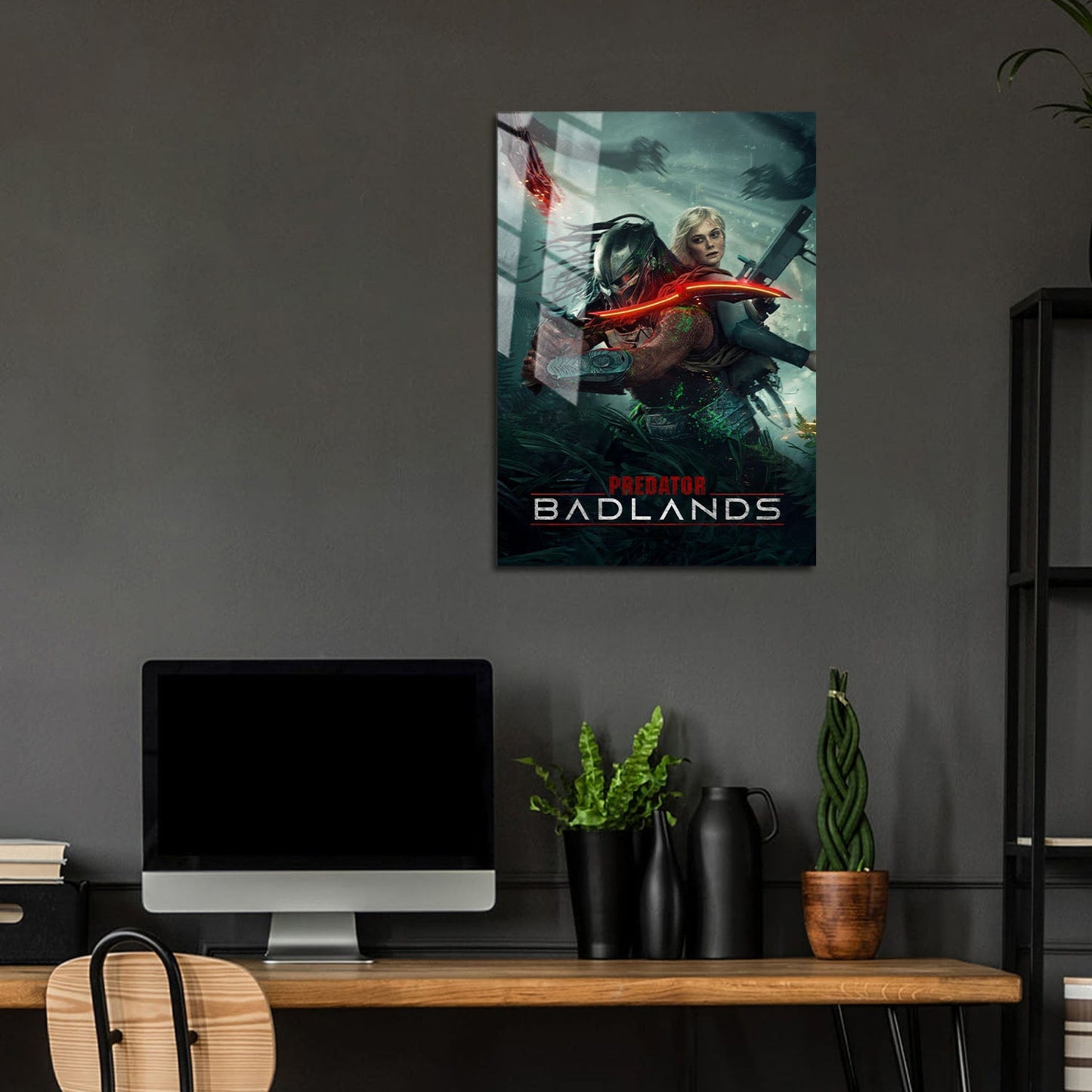 Flex Designs Metal Poster Predator Badlands Alternate 24 x 36" Home Goods - Movie 2025 Movie Metal Poster