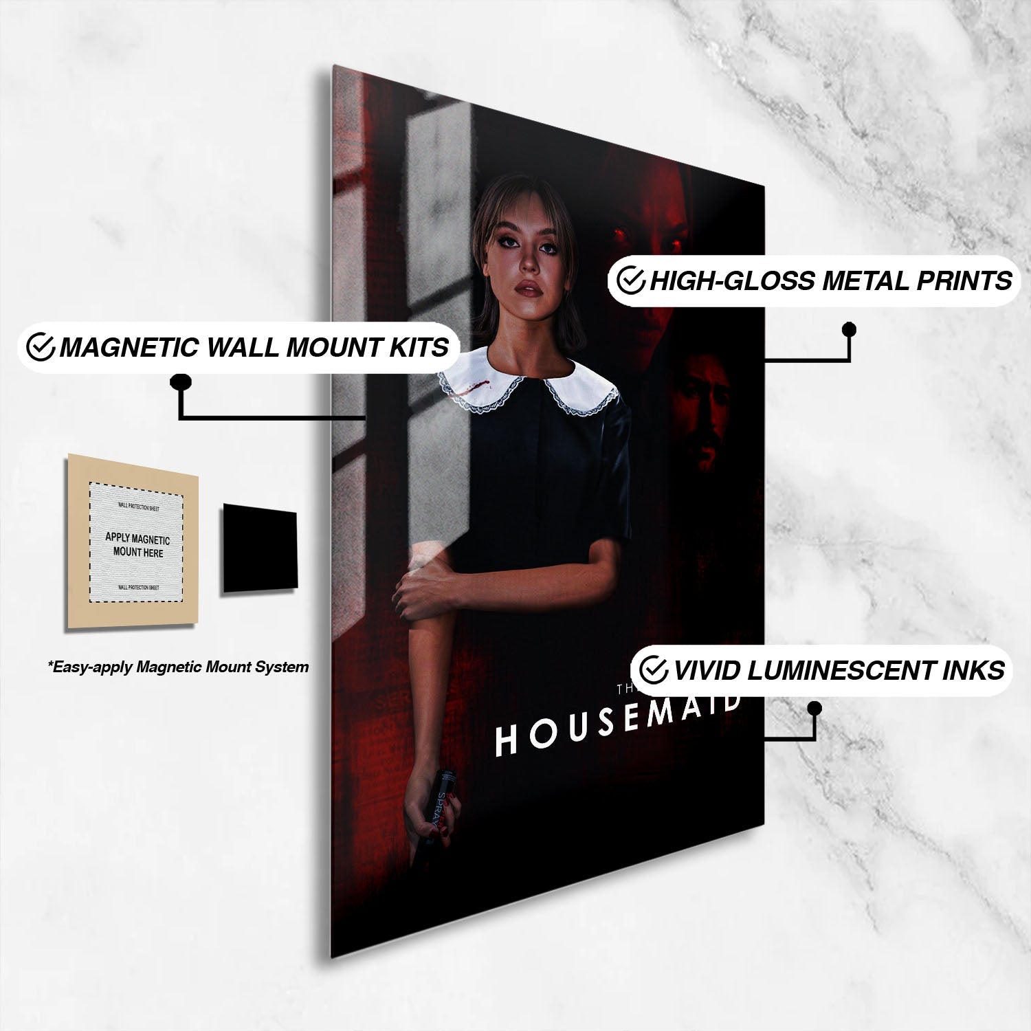 Flex Designs Metal Poster The Housemaid 16 x 24" Home Goods - Movie 2025 Movie Metal Poster