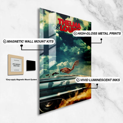 Flex Designs Metal Poster Thelma & Louise 16 x 24" Home Goods - Movie 1991 Movie Metal Poster