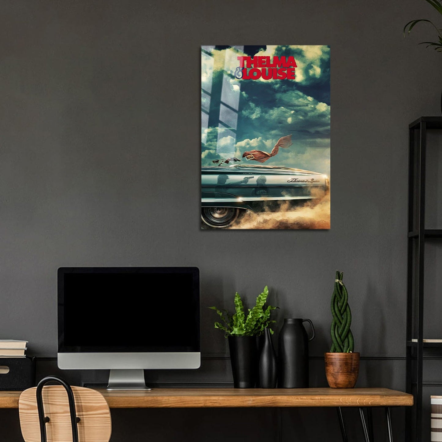 Flex Designs Metal Poster Thelma & Louise 24 x 36" Home Goods - Movie 1991 Movie Metal Poster
