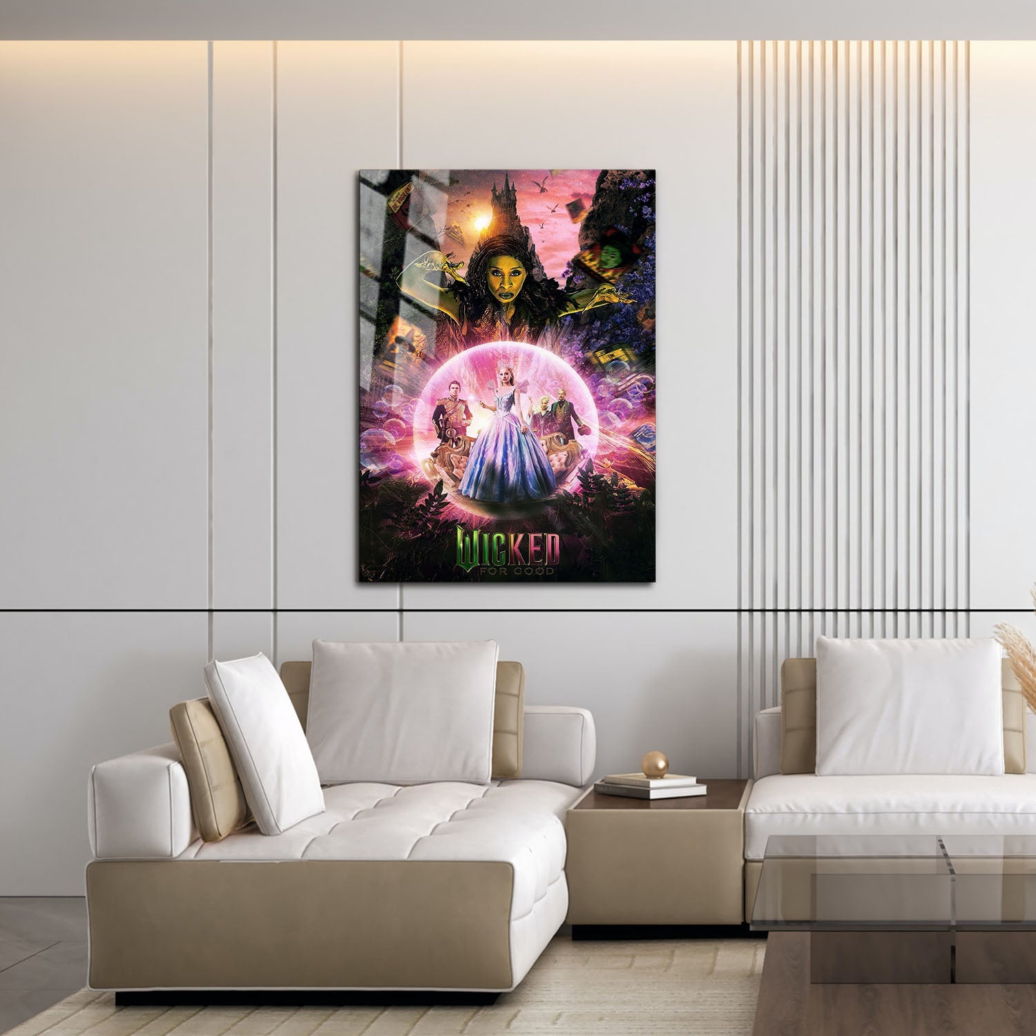 Flex Designs Metal Poster Wicked For Good Cinematic 16 x 24" Home Goods - Movie 2025 Movie Metal Poster